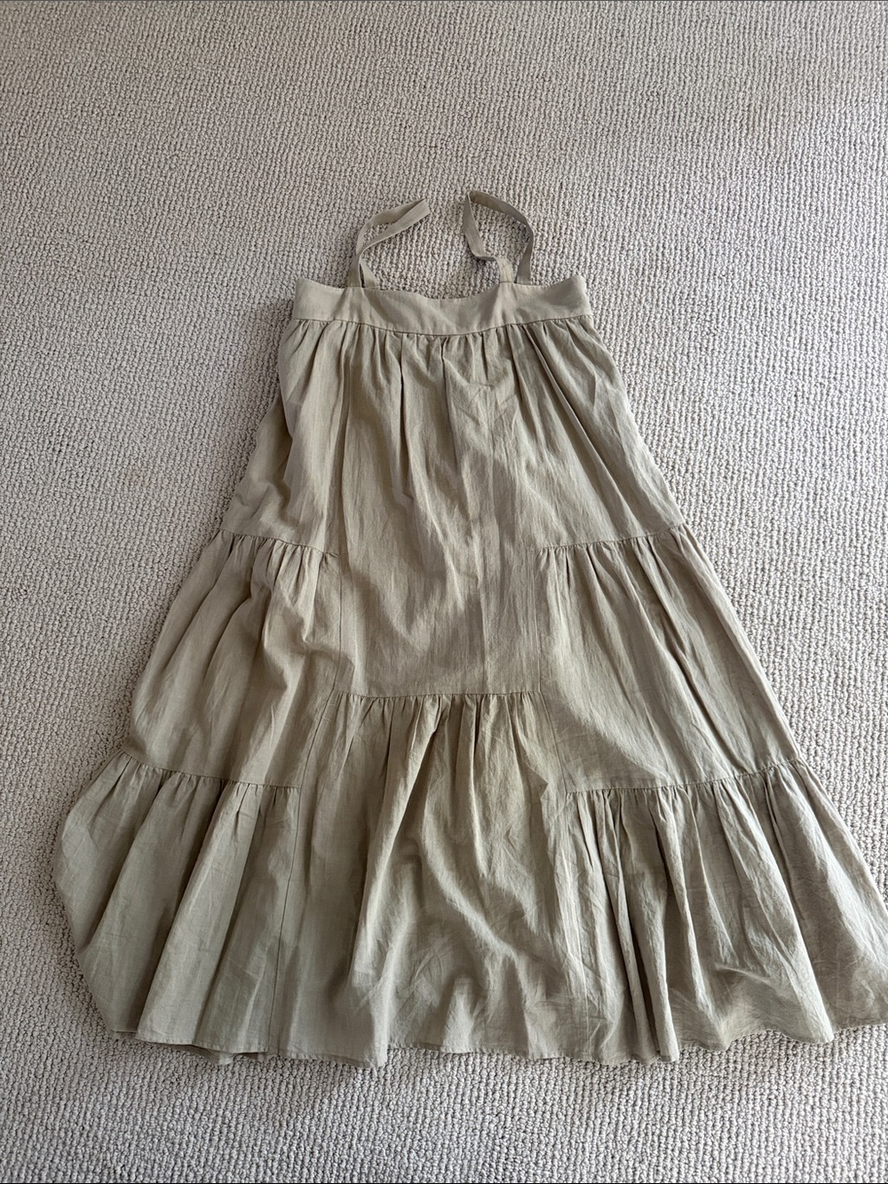 Jenni Kayne Beige Tiered Midi Dress